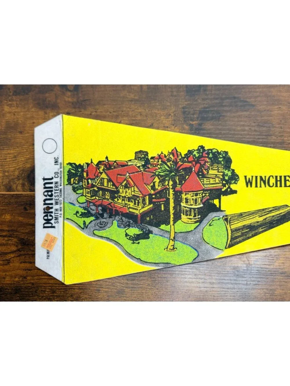 Vintage Winchester Mystery House Pennant San Jose California Smith Western Co.